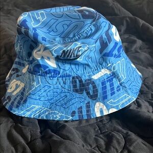 Nike Vibrant Blue Just Do It Bucket Hat